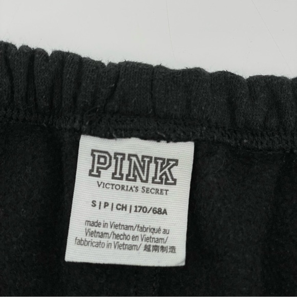 Victoria’s Secret PINK Sweatpants Black Drawstring Loungewear S - Picture 5 of 7